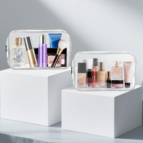 Clear Makeup Bag (12 Packs White)