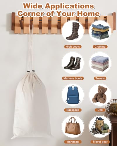 4 Pcs Shoe Bags for Travel (Beige / 21.2"x13.3")