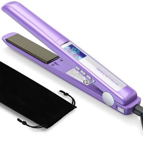 Pro Flat Iron Hair Straightener (1 inch / Purple)