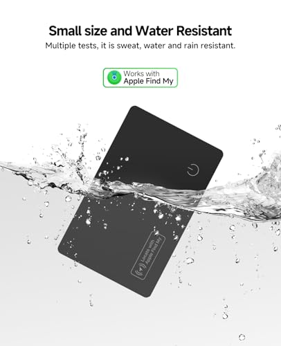 4 Pack 2026 Air Card Tag Tracker Wallet Tracker Card (4pcs black)