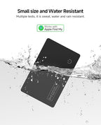 4 Pack 2026 Air Card Tag Tracker Wallet Tracker Card (4pcs black)