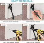 2 Pack 6 Inch Black Kick Down Door Stoppers - Image 6