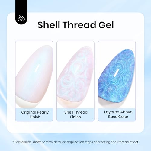 Beetles Pearl Gel Nail Polish (A - Pearl White | Swirling Clouds)