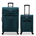 Anzio Softside Expandable Luggage with Spinner Wheels (Teal / 2-Piece Set (22/30))