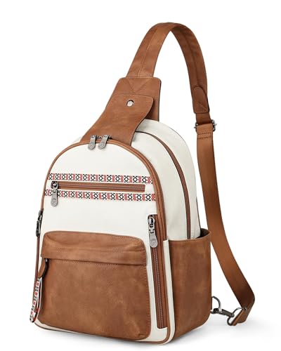 Large Sling Bag for Women (Beige Brown)
