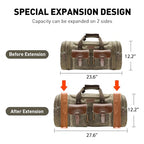 Waxed Canvas Duffle Bag (Vintage Grey / X Large-60L Duffle Bag)