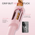 Automatic Rotating Curling Iron (1 1/4 Inch / Pink)