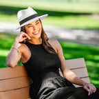 Wallaroo Women’s Petite Palm Beach Fedora (X-Small-Small / White)