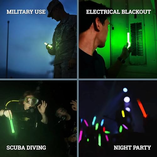Emergency Safety Military Grade Glow Sticks (30PCS / Yellow)