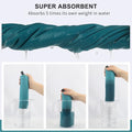 Microfiber Towel Quick Dry Camping & Travel & Gym Towel. Compact (Peacock Blue / 24.00" x 12.00")