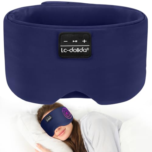 Sleep Mask with Bluetooth Headphones (Navy)