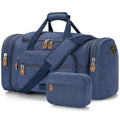 Canvas Duffle Bag (Blue / X-Large-60L (With Toiletry Bag))
