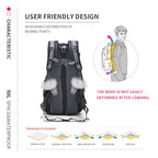 50L Hiking Backpack (50L / Red - No Shoe Compartment)
