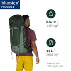 Talon 44L Men's Lightweight Hiking Backpack (Large-X-Large / Black/Coal Grey)