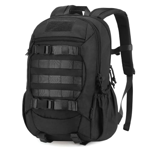 Small Tactical Molle Backpack for Men (Black / 18L)