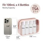 TSA Approved Toiletry Bag (Beauty Nude Pink / Medium Set)