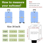 Luggage Covers Clear Suitcase Cover Protector (Black / 30 inch)