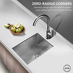 17 x 19 Undermount Kitchen Sink (17 x 19 x 9 Inch / Stainless Steel)