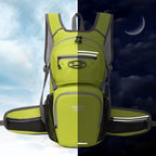 Small Hiking Daypack 15L for Running Cycling (Lime)