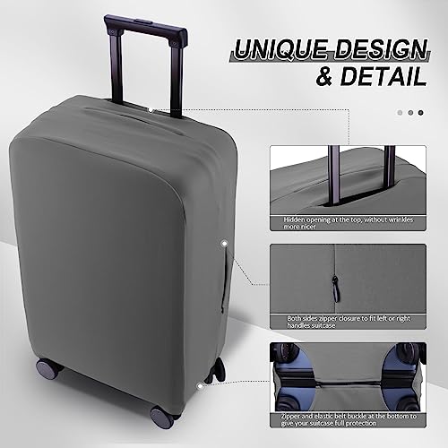 Travel Luggage Cover (Slate Gray / 22-23inch)