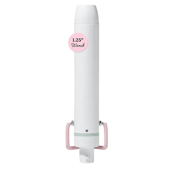 Mane 1.25 Inch Curling Wand Attachment - Versatile Hair Curling Wand for Loose, Beachy Waves or Defined Curls - Clip-Free Hair Wand Suitable for All Hair Textures