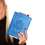 Passport Holder for Travel Essentials (Sky Blue / Simplicity)