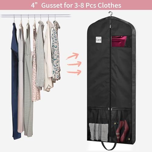 Dress Bags for Gowns Long (65 inches x 4 inches - 1 Pack)