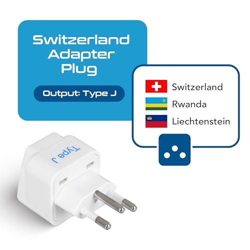 Switzerland Travel Plug Adapter (Off-White)