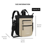 Soleil Anti Theft Convertible Backpack Tote (Beige)