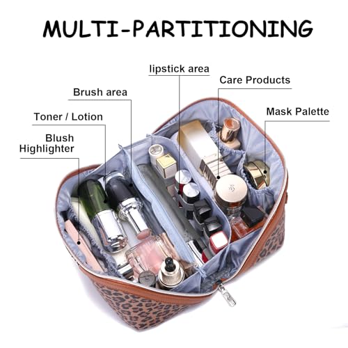 Travel Makeup Bag for Women (02-A-Brown)