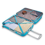 Freeform Large Checked Luggage with Dual 360° Spinner Wheels (Checked-Large Spinner / Ocean Blue)