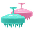 2 Pack Scalp Massager Hair Growth Scrubber for Dandruff Removal (01- Pink & Green)