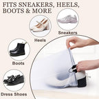 18 Pack Clear Shoe Bags for Travel Essentials Reusable Storage