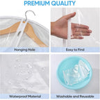 All Clear Garment Bags for Travel (32" -2 Pack)