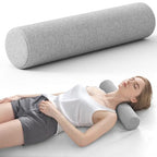 Neck Roll Pillow (Grey / Small - 4.1" H)