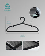 80 Pack Clothes Hangers (Black)