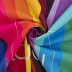 Travelkin Luggage Covers For Suitcase Tsa Approved Suitcase Cover Protector (Colour Stripe / M)
