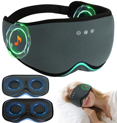 Bamboo Cotton Bluetooth Sleep Mask (Grey)