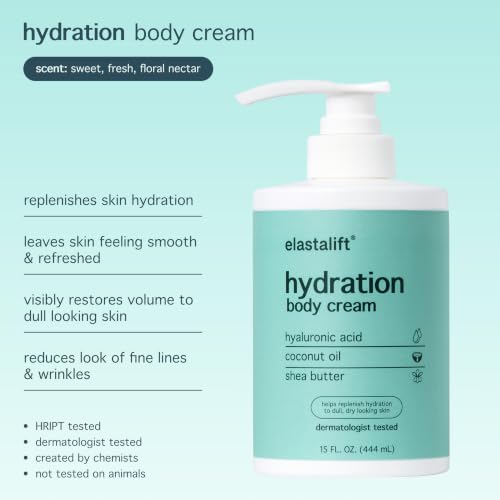 Collagen Body Cream + Hyaluronic Acid Lotion Skin Care Set (15 Fl Oz (Pack of 2) / Collagen + Hyaluronic Acid Cream Set)