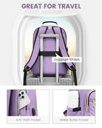 Laptop Backpack for Women (Purple / 17-Inch)
