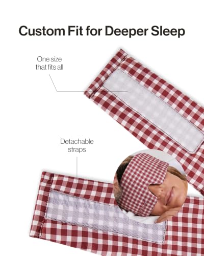 Deep Sleep Mask (Burgundy Checked)