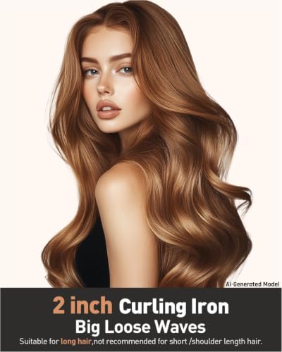 2 inch Curling Iron Extra Large Barrel for Long Hair (2 inches)