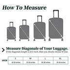 Luggage Cover + Tag (Bee Purple Flowers / S)