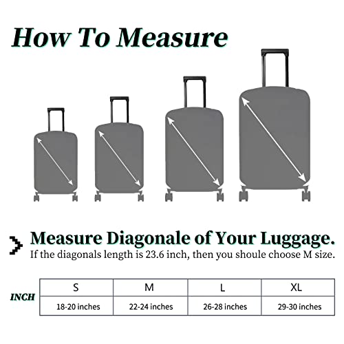 Luggage Cover Plus (Bee Purple Flowers / L)