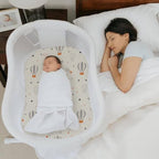 Stretch Fitted Bassinet Sheet Set BROLEX 2 Pack Cradle Sheets for Bassinet Pad (Starsmoon Balloon / 32x16 Inch)