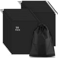 50 Pack Shoe Bags for Travel (Black)