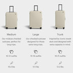 Trunk Checked Luggage (Salt White)