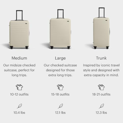 Trunk Checked Luggage (Salt White)
