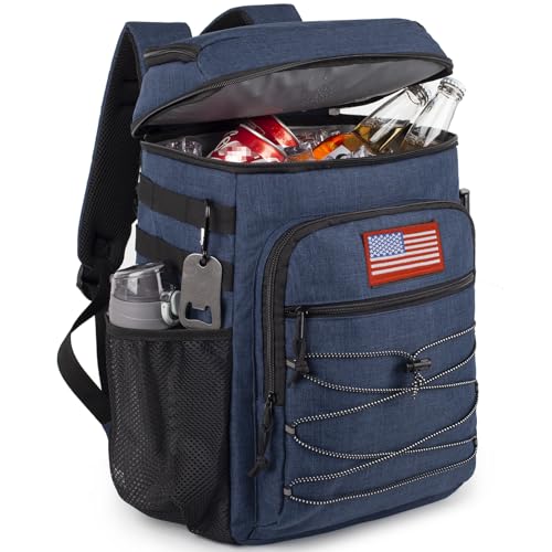 25L Insulated Cooler Backpack Water (Blue)