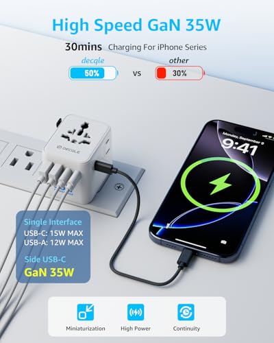 Pro” Universal Travel Adapter 3 USB (3C+2A 35W / White)